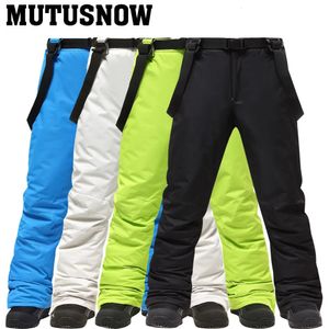 Skidåkning Bib Pants Winter Snowboard Pants Man Waterproof Breattable Ski Pants 30 Degree Outdoor Camping Vandring och bergsbestigning Byxor 231025