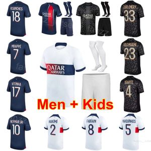 23/24 Club 17 VITINHA Soccer Jerseys 37 SKRINIAR 33 ZAIRE-EMERY 21 HERNANDEZ 5 MARQUINHOS 4 UGARTE 10 DEMBELE 8 FABIAN 7 MBAPPE 2 HAKIMI 9 RAMOS Football Shirt Kits BaLi