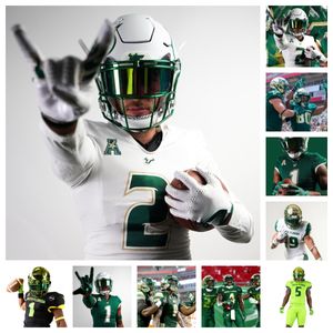 South Florida Bulls Football Jersey 2 Michel Dukes 55 Andrew Mata'afa 18 Weston Wolff 76 Nikola Milovac 87 Gunnar Greenwald 22 K'wan Powell 20 Jaylen Johnson