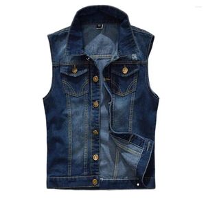 Gilet da uomo Gilet Gilet di jeans Strappato Jean 6xl Giacca Cappotti Gilet da uomo Senza maniche Canotta da uomo