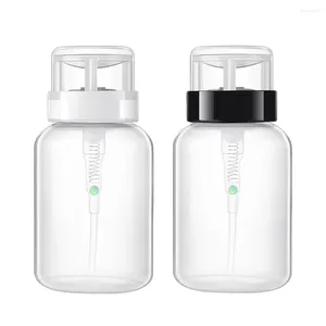 Gel de unhas 2 PCs Flip Tampa Bomba de dispensador de removedor de polimento transparente para água de armazenamento de líquidos água