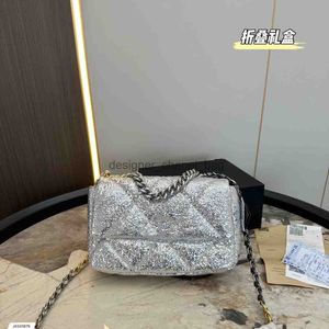 Shoulder Bags 2023 Designer Shiny Sequin Shoulder Bag Party Evening Shoulder Bag Women's Sequin Chain Square Wallet Handbag