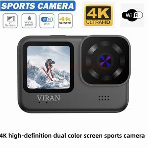 Câmeras à prova de intempéries 4K60FPS WiFi Antishake Full HD Action Camera Go com tela de controle remoto subaquático à prova d'água Sport Drive Recorder 231025