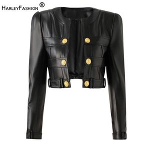 Women's Leather Faux Leather Fall Spring MotorBike Style Handsome Women Short Plaid Open PU Leather Outdoor Fashion Jacket High Quality 231026