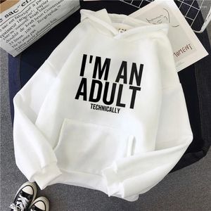 Women's Hoodies 18 Ans Years Birthday Women Vintage Funny 90s Korean Style Pullover Hood Female Gothic Hooded Shirt