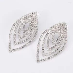 Dangle Earrings Yfjewe Fashion Crystal Women Jewelry Party Gift Silver Mettated Bridal Wedding Long Wholesale E486