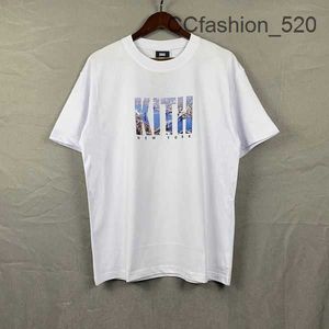 Kith Men's T-shirts Embroidery Kith T-shirt Oversize Men Women York t Shirt High Quality Casual Summer Tops Tees K2TA