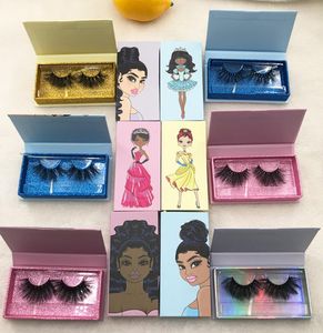 Hela nya tomma ögonfransförpackningsruta 103050st Rectangle Lashes Case Eyelashes Package 3D Mink Eyelash8681450