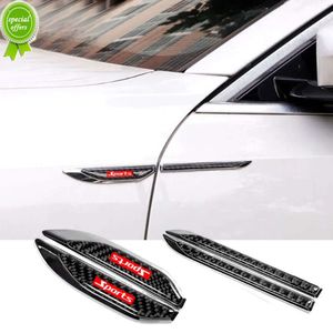 New 1 Pair Fender 3D Badge Car Sticker Auto Side Wing Fender Door Trim Sports Style Emblem Decal Sticker Decor Universal Accessories