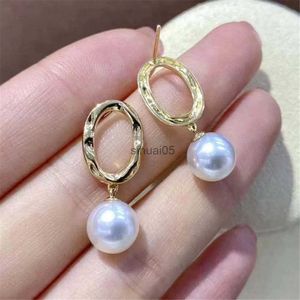 Studane złote kolczyki Mocowania Pearl Ear Pruty Hook Informacje Ustawienia dla biżuterii DIY Making YQ231026