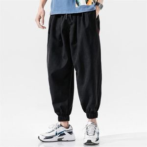 Pantaloni streetwear Pantaloni hip-hop sottili Pantaloni sportivi moda Abbigliamento stile coreano Uomo Running Kpop Pantaloni larghi larghi oversize Male218V