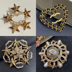 Designer Brooch Brooches Pins Gold Plated Sier Jewelry Suit Pin Wedding Party Dress Jewerlry Accessories Gifts