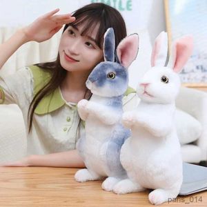 Stuffed Plush Animals Randomly Realistic Cute Plush Rabbits Lifelike Animal Photo Props Simulation Toy Model Birthday Gift R231026