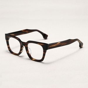 Optiska glasögon för män Kvinnor Retro Designer JMM 72RX Fashion Two-Color Acetate Fiberglas Frames European och American Style Anti-Blue Light Lens Plate with Box