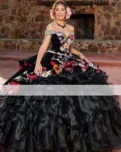 CHARRO QUINCEANERA Abiti Purple ECORIFERIA SILAZIONE VEStiDOS messicano de 15 ANOS COMPEGNI COMPLEANNO CHE COMPLETTO