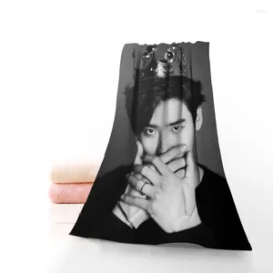 Towel Custom Lee Jong Suk 35x75cmフィットネススポーツポータブルクイックドライヨガ屋外マイクロファイバー