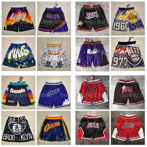 Just Basketball Don Authentic Pantalones Supersonic Sport Shorts Mitchell & Ness Zipper Wear Pant With Pocket Sweatpants Hip Pop S321H