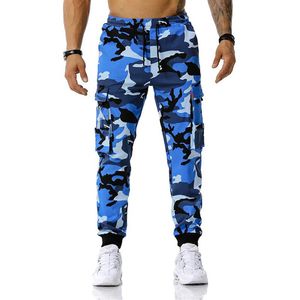 2022 HappyJeffery Pure Cotton Camo Harem Pants Men Multial Color Camouflage Military Cargo Pant Men Joggers Pockets2670