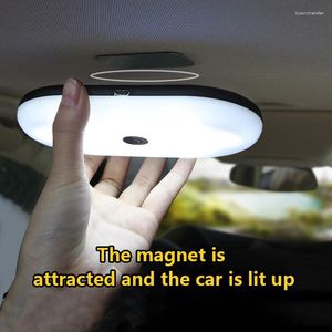 Потолочные светильники Лампа багажника автомобиля Свет для чтения USB Перезаряжаемый магнит на крышу Авто Стайлинг Ночной