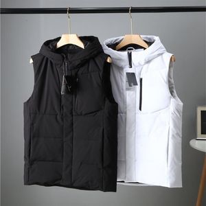 Fashionable hooded casual sports jacket brand down vest outdoor camping warm coat 202312f