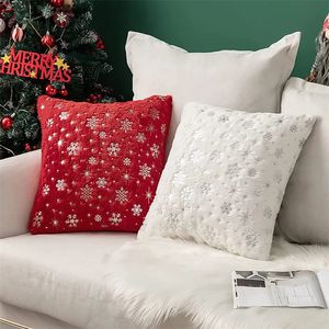 Pillow Christmas Throw Plush Cushion Cover for Sofa Living Room 1818 Decoration Nordic Pillowcases Home Bedroom Decor 231026