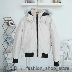 Men's Down  Parkas Moose Puffer Jacket Winter Waterproof White Duck Coat Cloak Fashion Men and Women Couples Casual Version to Keep Warm 4 QSP5