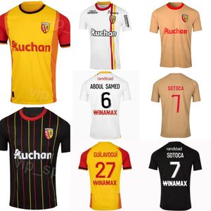 RC Lens 9 WAHI Camisa de futebol 23 24 Clube 4 DANSO 30 SAMBA 6 ABDUL SAMED 18 DIOUF 11 FULGINI 28 THOMASSON 24 GRADIT 3 MACHADO 27 GUILAVOGUI 7 SOTOCA Camisa de futebol Kits Equipe