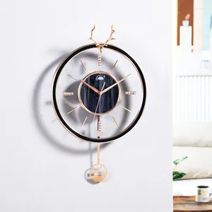 Wanduhren Design Uhr USA Wohnzimmer Modern Stille Nadeln Elegant Minimalistisch Reloj De Pared Dekoration Schlafzimmer