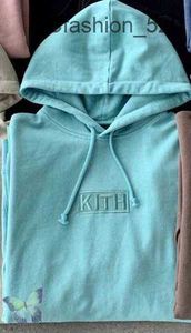 Kith Hoodie New Embroidery Kith Hoodie Sweatshirts Men Men Boxフード付きスウェットシャツの品質