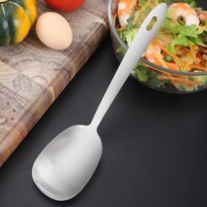 Spoons Stainless Steel Serving Spoon Long Handle Silver Soup Kitchen Flatware Big El Dining Wholesale