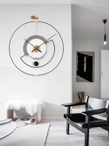 Table Clocks Wall Living Rooms Large Sizes Ideas Simple Modern Atmospheric High-end Feeling