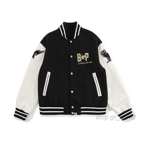 giacca bapes Giacche da uomo Designer uomo Giacca a vento Varsity Vintage Allentato Lungo Baseball Hip Hop Harajuku Scimmia Lettera Ricamo Streetwear 8 NT4B