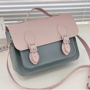 Bag Parts Accessories Diy Handmade Bag Contrast Color Bag Hand Stitching With Sewing Tools Handel Shoulder Bag Accessories Pu Leather Cambridge Style 231026