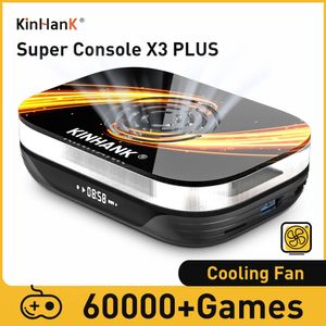 Game Controllers Joysticks KINHANK Super Console X3 Plus Retro Game Console 60000 Games for DC/SS/MAME/ARCADE 4K/8K HD TV Box Video Game Player 231025