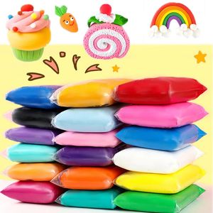 Clay Dough Modeling 36 ColorSet Light Clay Plasticine Modelling Educational Air Dry Clay Toy Creative DIY Soft Handgum Playdough Gifts Toy for Kids 231026