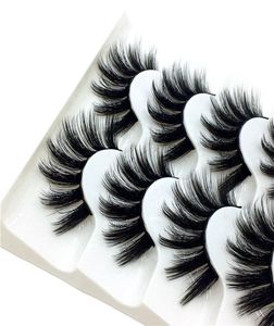 2020 NEW 5 pairs 100 Real Mink Eyelashes 3D Natural False Eyelashes Mink Lashes Soft Eyelash Extension Makeup Kit Cilios 325202719