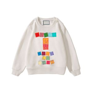 Felpa girocollo in puro cotone per bambini Autunno Ragazzi e ragazze Maglione sottile sciolto Moda bambini Manica lunga Top con cappuccio CSD2310261