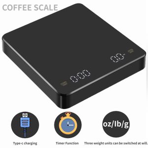 Household Scales Builtin battery charging Electronic Scale Auto Timer Pour Over Espresso Smart Coffee Kitchen 3kg 01g 231026