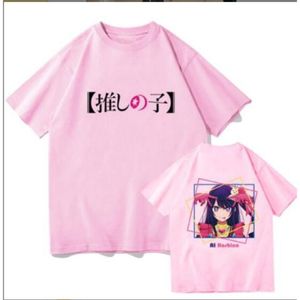 Oshi no ko anime kort ärm t-shirt kvinnor män