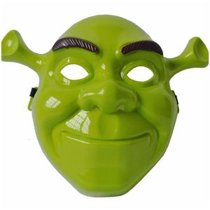 Party Masken Cartoon Figur Urlaub Diy Dekorationen Grün Shrek PVC Maske Cosplay Adt Tier Leistung Prop Halloween Für Home Drop de Dhhjx