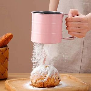Baking Tools 1PCS Flour Sieve Hand Held Fine Mesh Cup Tool Household Powdered Sugar Filter Surface