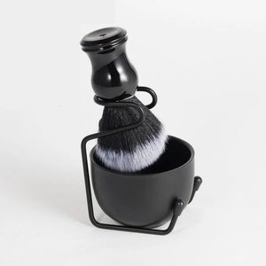 Conjunto de escova de barbear para homens, espuma de barbear, tigela de espuma de liga, suporte para barba, limpador de bigode, copo de barbear, acessórios de estilo 231025
