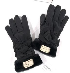 Men Leather Gloves Matt Fur Mittens PU Five Fingers 4 Colors With Tag Male Suede Split Finger Gloves Wholesale