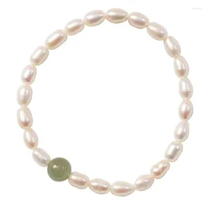 Strand Natural Pearl Women Bracelet Simple Female Freshwater For Girlfriends