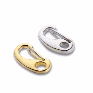 CLASPS HOOKS 10st/Lot Gold/Rhodium Color Lobster Clasp för halsbandskedjan armband DIY -smycken som gör 21x11mm Drop Leverans fynd DHW5T