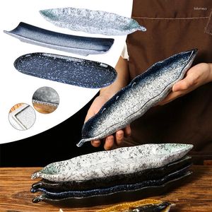 Tallrikar japanska båtköket sashimi bestick keramisk kall skål Saury sushi servering tallrik ål tallrik efterrätt mellanmål