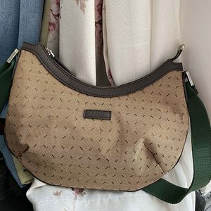 Vintage meia lua bolsa bolsas de alta qualidade feminina bolsa de ombro lona couro prata hardware ajustável alça larga grande capacidade crossbody bolsa