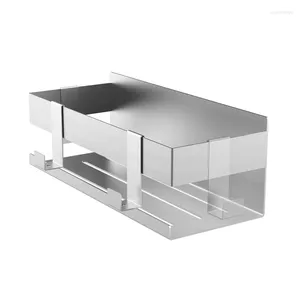 Storage Boxes Brand Bathroom Wall Mounted Shelves Stainless Steel Holders Metal Shower Rack