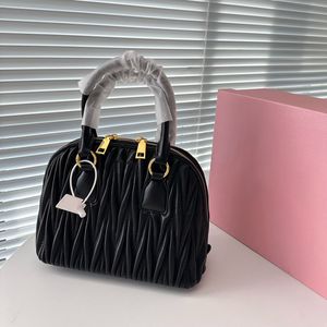 MIRROR Tote Bag Square Fashion Miui Shoulder Matelasse Bowling Womens Handbags Cross Bodys Cosmetic Bag Mens Designer Genuine Leather Clutch Travel Bags