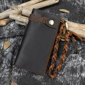 Wallets Sbirds Men Women Genuine Leather Braided Long Purse Bifold Wallet Weaving Sling Cash Card Phone